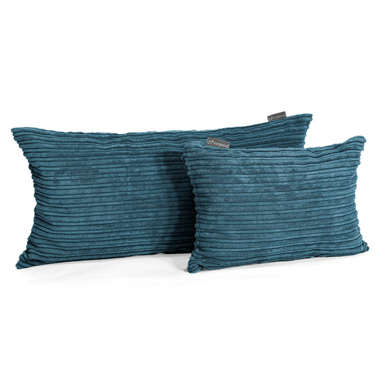 CloudSac 50 Gigantische Kussen met Vezel-latex Vlokvulling 40 x 80cm - Corduroy Marineblauw 03