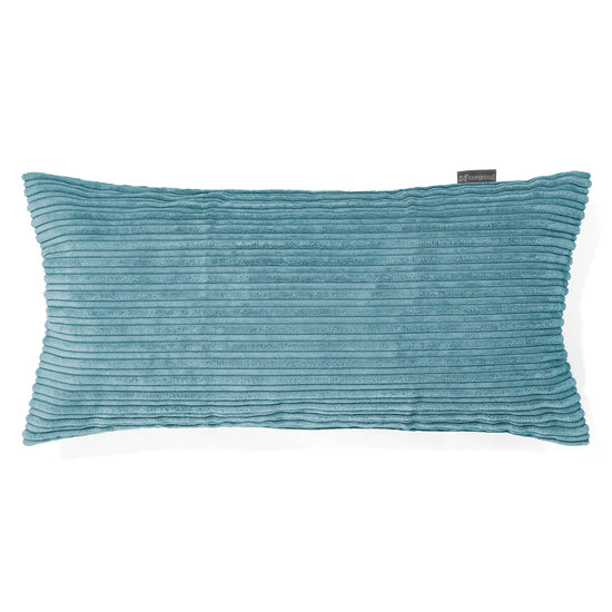 CloudSac 50 Gigantische Kussen met Vezel-latex Vlokvulling 40 x 80cm - Corduroy Petrol 01