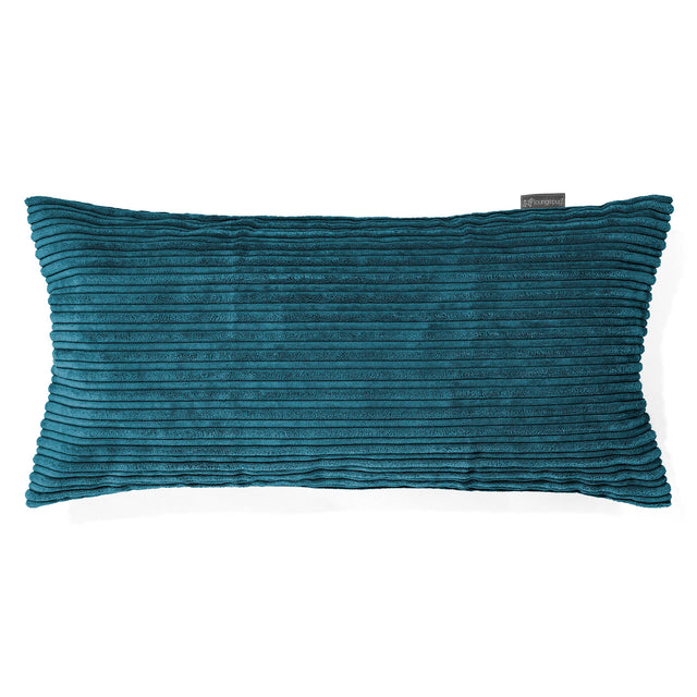 CloudSac 50 Gigantische Kussen met Vezel-latex Vlokvulling 40 x 80cm - Corduroy Teal 01