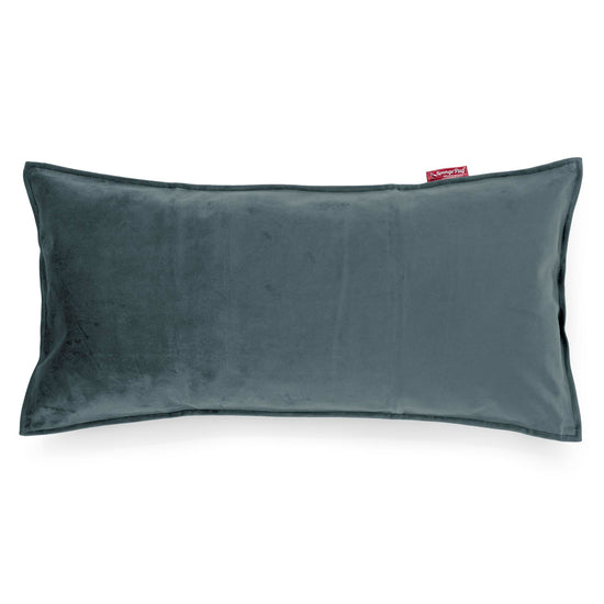 CloudSac 50 Gigantische Kussen met Vezel-latex Vlokvulling 40 x 80cm - Fluweel Petrol 01
