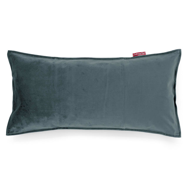 CloudSac 50 Gigantische Kussen met Vezel-latex Vlokvulling 40 x 80cm - Fluweel Petrol 01