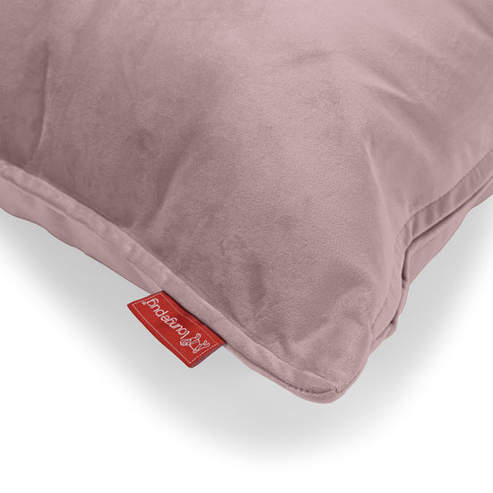 CloudSac 50 Gigantische Kussen met Vezel-latex Vlokvulling 40 x 80cm - Fluweel Roze 02