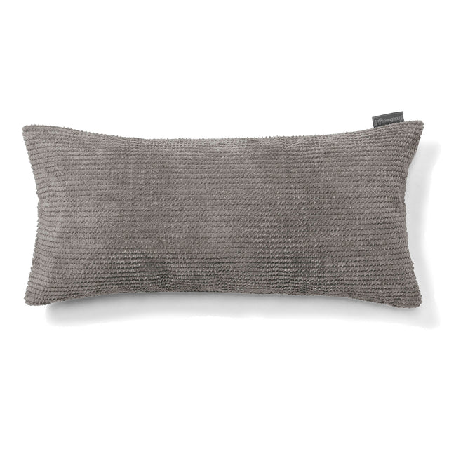 CloudSac 50 Gigantische Kussen met Vezel-latex Vlokvulling 40 x 80cm - Pompom Antraciet 01
