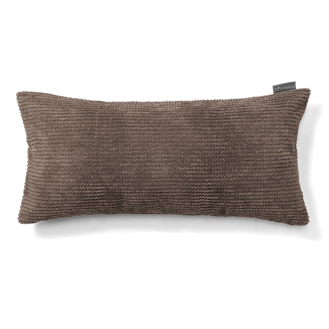 CloudSac 50 Gigantische Kussen met Vezel-latex Vlokvulling 40 x 80cm - Pompom Chocolade 01
