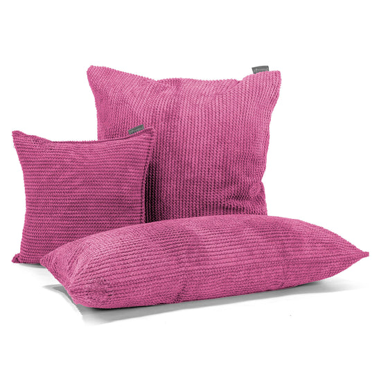 CloudSac 50 Gigantische Kussen met Vezel-latex Vlokvulling 40 x 80cm - Pompom Roze 03
