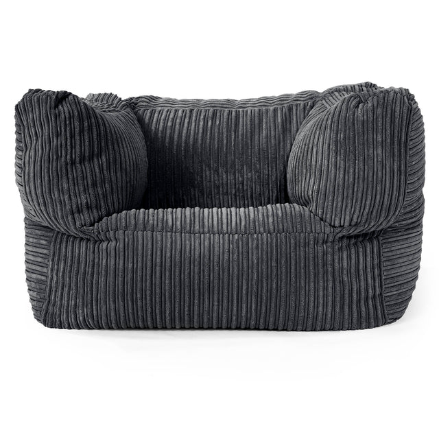 Albert Zitzak Fauteuil - Corduroy Zwart 01