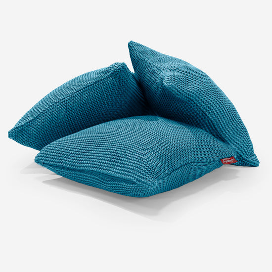 Kussen 47 x 47cm - 100% Katoenen Ellos Petrol 03