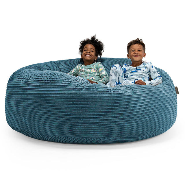 Enorme Kinderzitzak Gezinsformaat 3-14 jaar oud - Corduroy Marineblauw 01