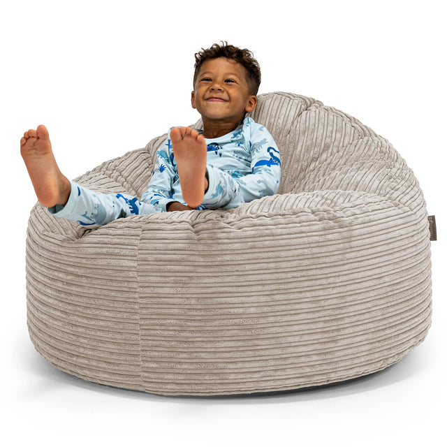 Enorme Snuggle-kinderzitzak 3-8 jaar oud - Corduroy Mink 01