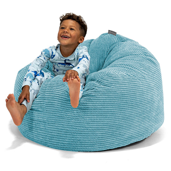 Enorme Snuggle-kinderzitzak 3-8 jaar oud - Pompom Petrol 01