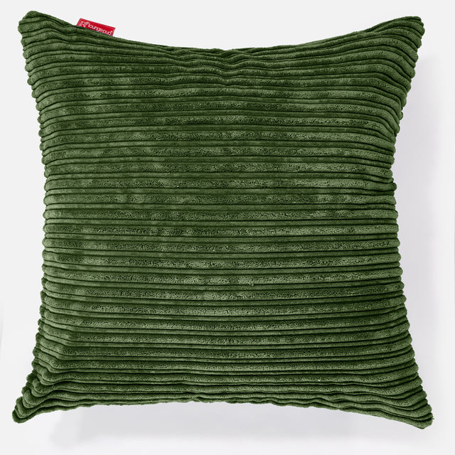 Extra Grote Kussenhoes 70 x 70cm - Corduroy Bosgroen 01