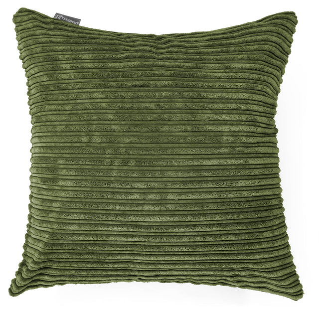 Extra Grote Kussenhoes 70 x 70cm - Corduroy Bosgroen 01