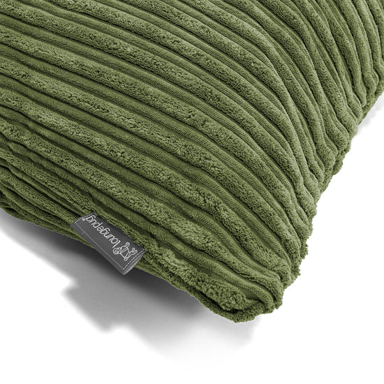 Extra Grote Kussenhoes 70 x 70cm - Corduroy Bosgroen 03