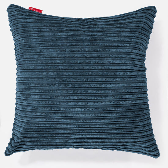 Extra Grote Kussen 70 x 70cm - Corduroy Marineblauw 01