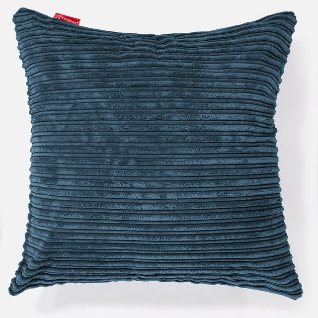 Extra Grote Kussen 70 x 70cm - Corduroy Marineblauw 01