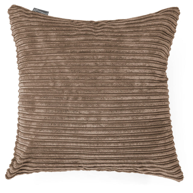 Extra Grote Kussen 70 x 70cm - Corduroy Mocha Bruin 01