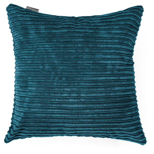 Extra Grote Kussen 70 x 70cm - Corduroy Teal 01