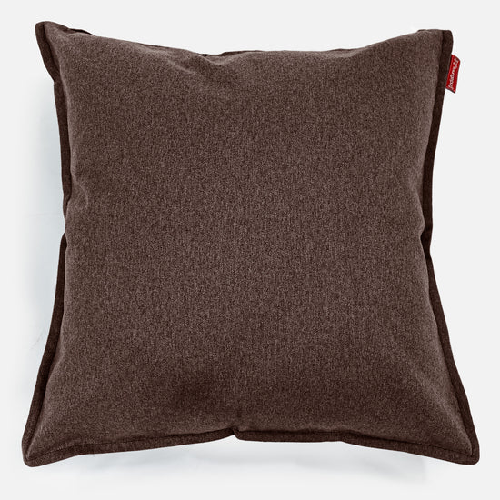 Extra Grote Kussen 70 x 70cm - Interalli Wol Bruin 01