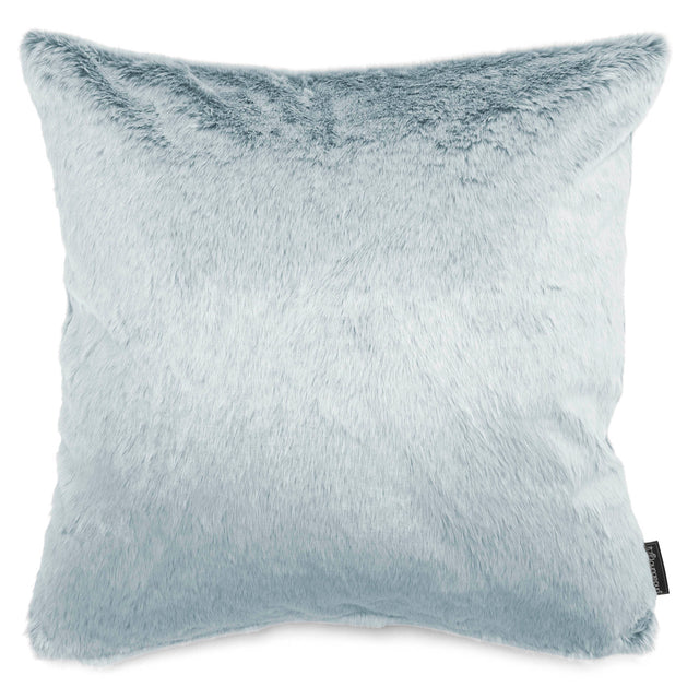 Extra Grote Kussen 70 x 70cm - Nepkonijnenbont Stoffig Blauw 01