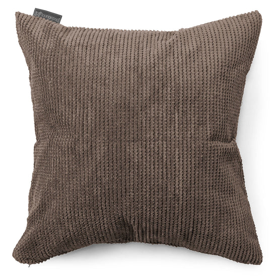 Extra Grote Kussen 70 x 70cm - Pompom Chocolade 01