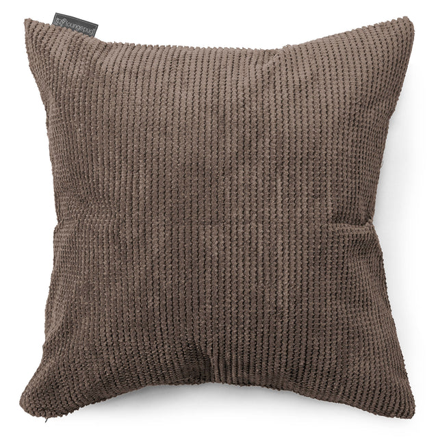 Extra Grote Kussen 70 x 70cm - Pompom Chocolade 01