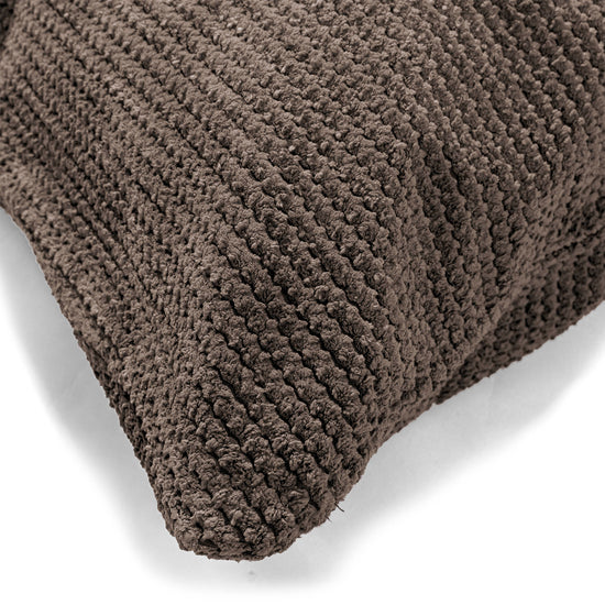 Extra Grote Kussen 70 x 70cm - Pompom Chocolade 03
