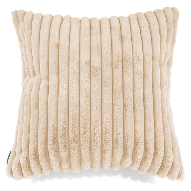 Extra Grote Kussenhoes 70 x 70cm - Ultra Pluche Corduroy Crème 01