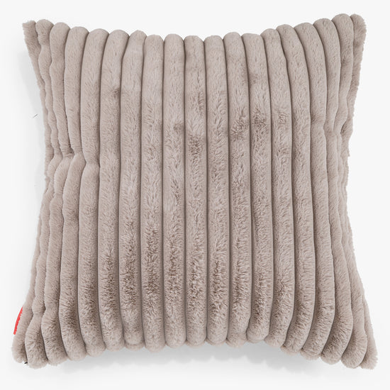 Extra Grote Kussenhoes 70 x 70cm - Ultra Pluche Corduroy Mink 01