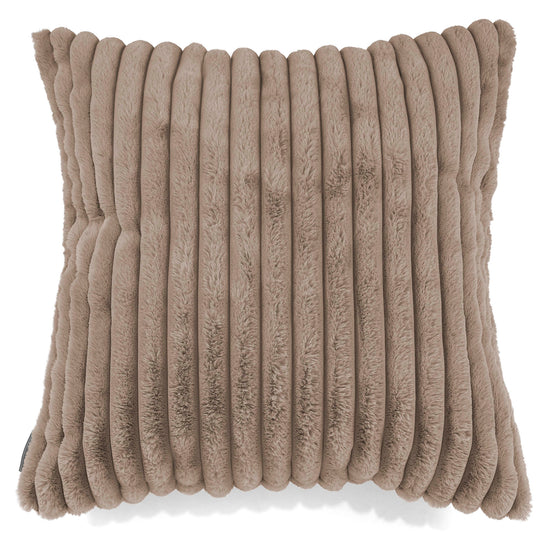 Extra Grote Kussenhoes 70 x 70cm - Ultra Pluche Corduroy Mink 01