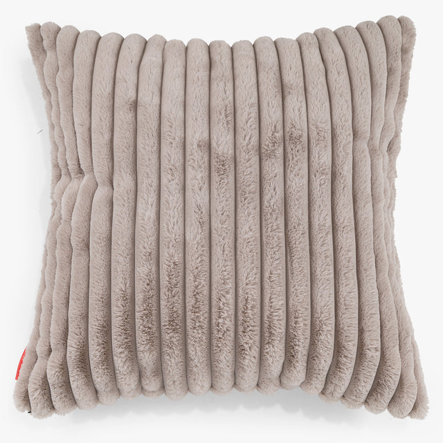 Extra Grote Kussenhoes 70 x 70cm - Ultra Pluche Corduroy Mink 01