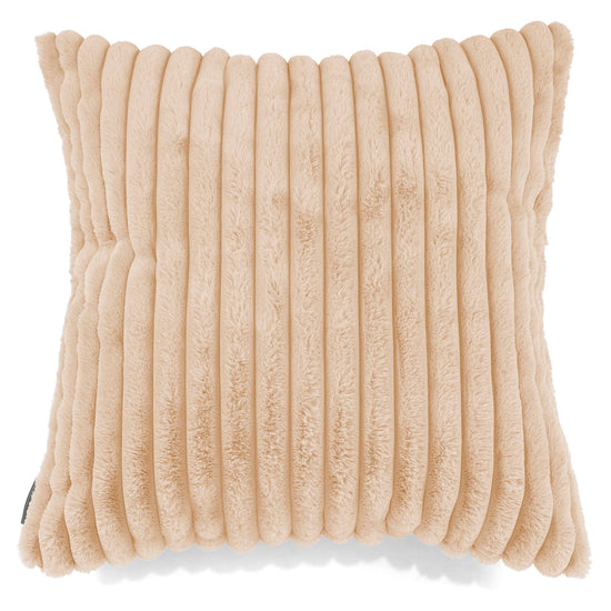 Extra Grote Kussenhoes 70 x 70cm - Ultra Pluche Corduroy Perzik 01