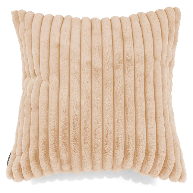 Extra Grote Kussenhoes 70 x 70cm - Ultra Pluche Corduroy Perzik 01