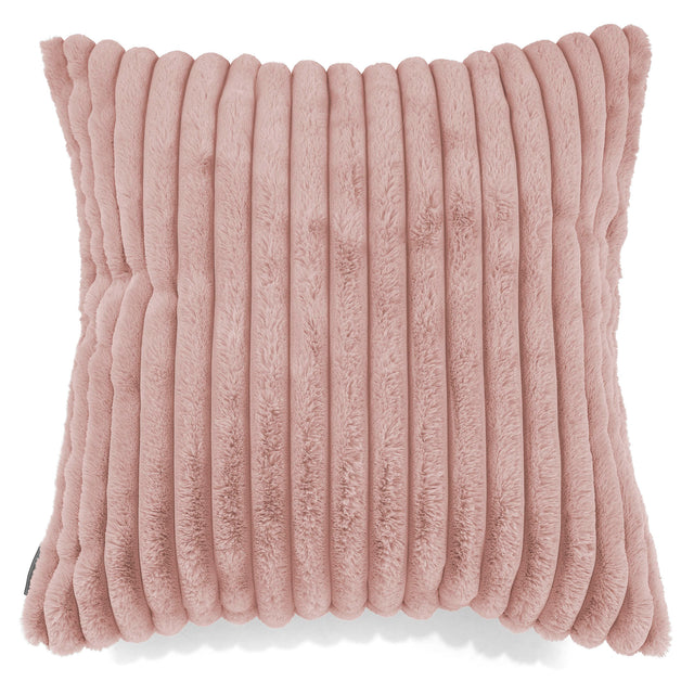 Extra Grote Kussenhoes 70 x 70cm - Ultra Pluche Corduroy Stoffig Roze 01