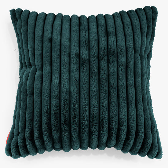 Extra Grote Kussenhoes 70 x 70cm - Ultra Pluche Corduroy Teal 01