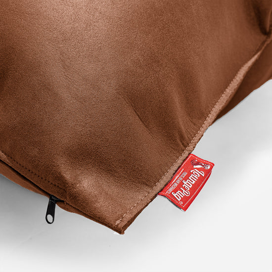 Extra Grote Kussen 70 x 70cm - Vintage Leer Karamel 02