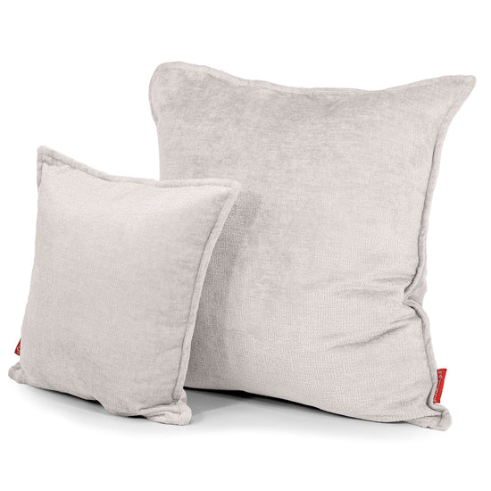 Extra Grote Kussenhoes 70 x 70cm - Chenille Crème 02