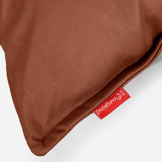 Extra Grote Kussenhoes 70 x 70cm - Veganistisch Leer Kastanje 03