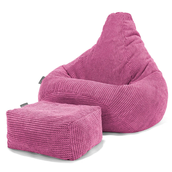 Gaming Kinderzitzakstoel 6-14 jaar oud - Pompom Roze 03