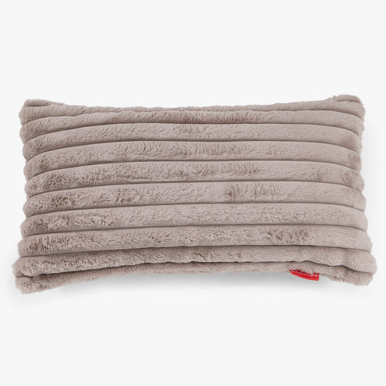 Gigantische Langwerpige Kussenhoes 40 x 80cm - Ultra Pluche Corduroy Mink 01