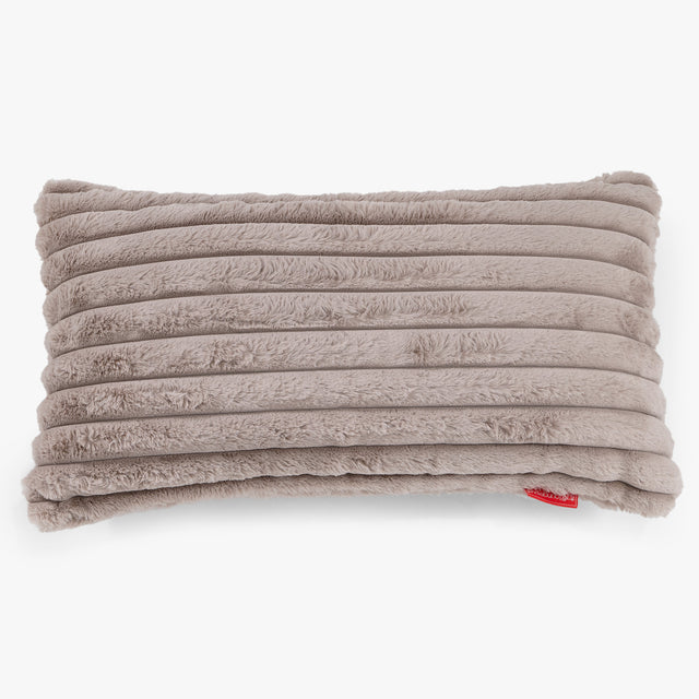 Gigantische Langwerpige Kussenhoes 40 x 80cm - Ultra Pluche Corduroy Mink 01