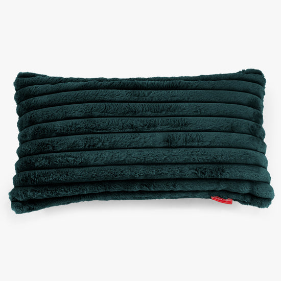 Gigantische Langwerpige Kussenhoes 40 x 80cm - Ultra Pluche Corduroy Teal 01