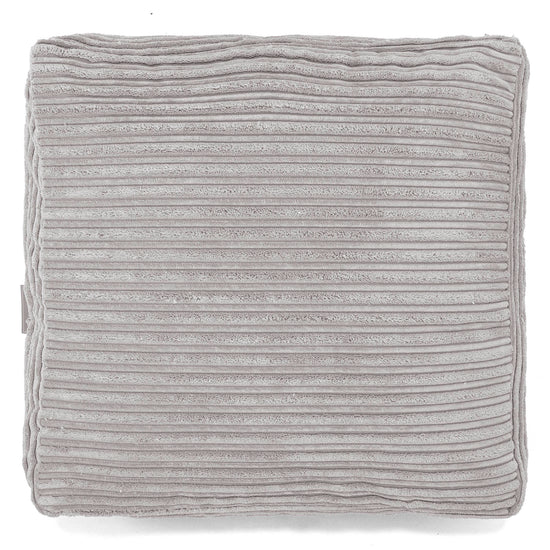 Groot Vloerkussen - Corduroy Aluminium Zilver 03