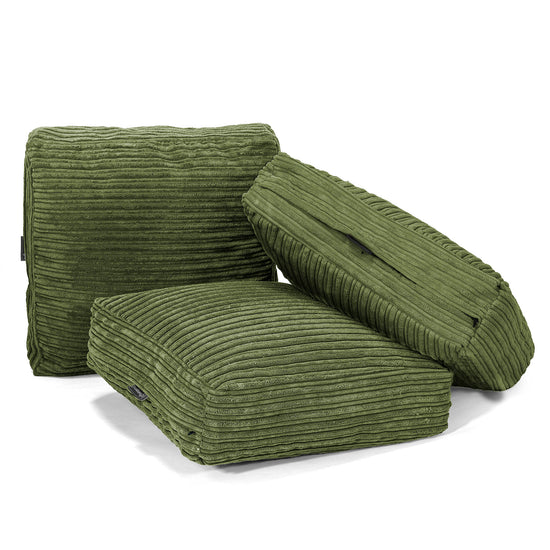 Groot Vloerkussen - Corduroy Bosgroen 04