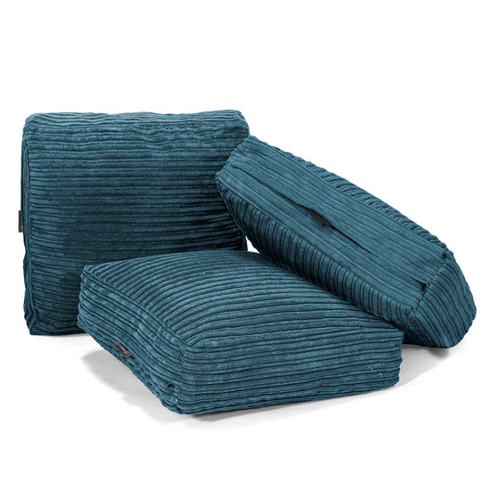 Groot Vloerkussen - Corduroy Marineblauw 04