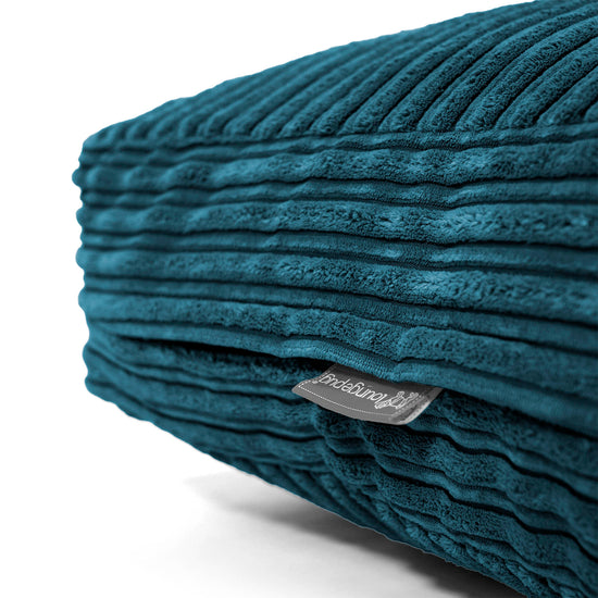 Groot Vloerkussen - Corduroy Teal 02