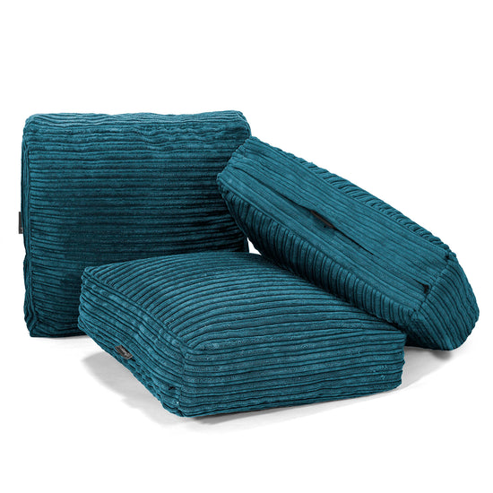 Groot Vloerkussen - Corduroy Teal 04