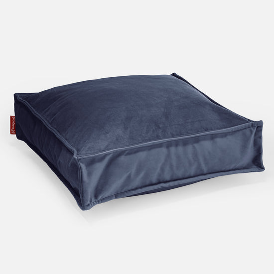 Groot Vloerkussen - Fluweel Marineblauw 01