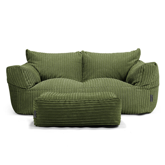 Josephine Zitzak Bank - Corduroy Bosgroen 02
