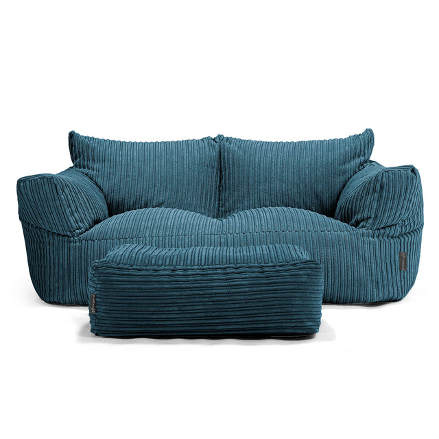 Josephine Zitzak Bank - Corduroy Marineblauw 02