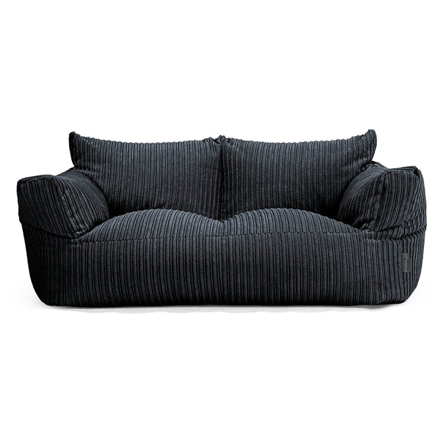 Josephine Zitzak Bank - Corduroy Zwart 01
